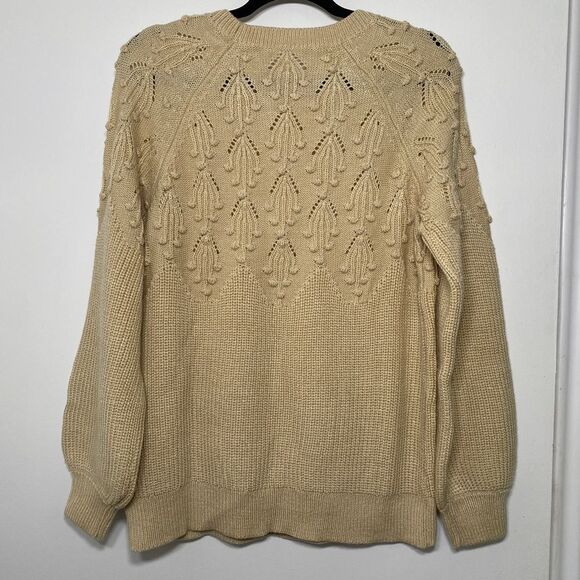 MOTHERHOOD MATERNITY Embroidered Detail Maternity Crew Neck Sweater, Size S - Picture 4 of 6